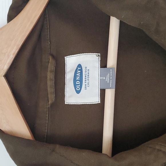 100% cotton utility jacket in olive - Size small tall from old navy - Picture 6 of 6